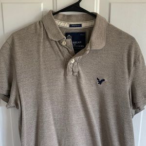 Mens American Eagle Polo (Gray) Size Medium